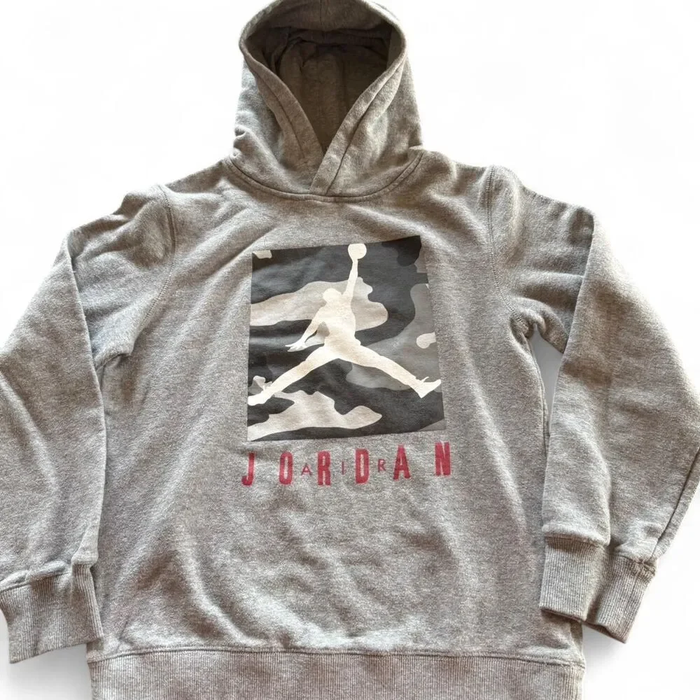 Jordan Men's Grey Hoodie